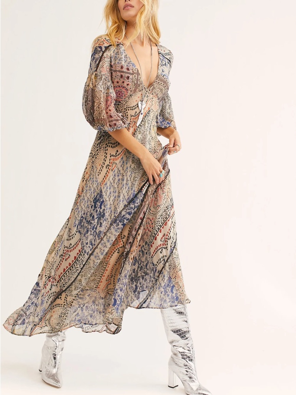 Free People Moroccan Dreams Maxi Dress MSRP$228